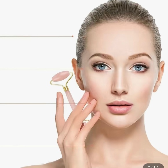 Facial Massage Roller &Gua Sha Set Facial Beauty Tools,Face Roller Skin Massager - Picture 3 of 7